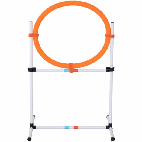 PawHut Agility sport pour chiens anneau d'agilité et obstacle 2 en 1 avec sac de transport plastique blanc orange - Orange PawHut Agility Sport Pour Chiens Anneau D'agilité Et Obstacle 2 En 1 Avec Sac De Transport Plastique Blanc Orange - Orange -PawHut Soldes Boutique 13201108 2