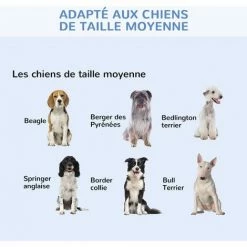 PawHut Cage Caisse De Transport Pliante Pour Chien En Métal Noir 91 X 61 X 67 Cm - Noir -PawHut Soldes Boutique 17063396 5