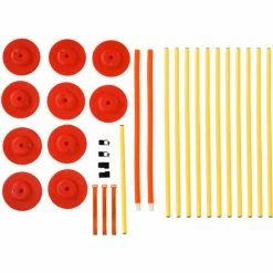 PawHut Agility Sport Pour Chiens équipement Complet Haies, Slalom + Sac De Transport Jaune - Jaune -PawHut Soldes Boutique 19917419 5