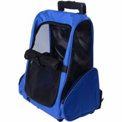 PawHut 2 En 1 Trolley Chariot Sac à Dos Sac De Transport à Roulettes Pour Chien Chat -PawHut Soldes Boutique 2200825 4