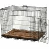 PawHut Cage Caisse De Transport Pliante Pour Chien Poignée, Plateau Amovible, Coussin Fourni 92 X 57 X 62,5 Cm - Noir -PawHut Soldes Boutique 2320372 1