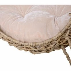 PawHut Panier Chat Lit Chat Cosy Grand Confort Dim. Ø 52 X 58H Cm Coussin Moelleux Inclus Résine Tressée Imitation Rotin Beige - Beige -PawHut Soldes Boutique 25007967 5