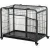 PawHut Cage Pour Chien Pliable Cage De Transport Sur Roulettes 2 Portes Verrouillables Plateau Amovible Dim. 94L X 58l X 69H Cm Métal Gris Noir - Noir 1 PawHut Cage Pour Chien Pliable Cage De Transport Sur Roulettes 2 Portes Verrouillables Plateau Amovible Dim. 94L X 58l X 69H Cm Métal Gris Noir - Noir -PawHut Soldes Boutique 28556652 1