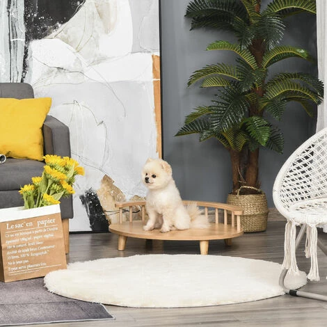 PawHut Canapé design chien chat style cosy chic dim. 70L x 50l x 22H cm coussin capitonné intégré écru panneaux particules aspect bois clair - Beige PawHut Canapé Design Chien Chat Style Cosy Chic Dim. 70L X 50l X 22H Cm Coussin Capitonné Intégré écru Panneaux Particules Aspect Bois Clair - Beige -PawHut Soldes Boutique 31121138 4