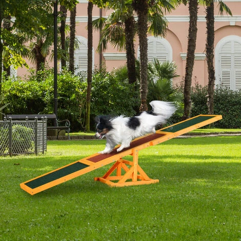 PawHut Agility sport pour chien bascule - bascule pour chien - équipement entrainement chien - bois sapin pré-huilé feutre bitumé antidérapant brique vert - Vert PawHut Agility Sport Pour Chien Bascule - Bascule Pour Chien - équipement Entrainement Chien - Bois Sapin Pré-huilé Feutre Bitumé Antidérapant Brique Vert - Vert -PawHut Soldes Boutique 32693393 2