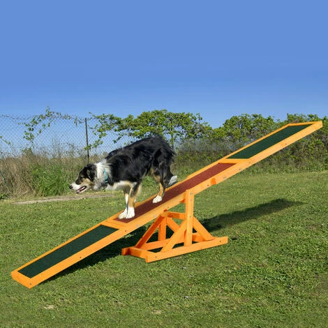 PawHut Agility sport pour chien bascule - bascule pour chien - équipement entrainement chien - bois sapin pré-huilé feutre bitumé antidérapant brique vert - Vert PawHut Agility Sport Pour Chien Bascule - Bascule Pour Chien - équipement Entrainement Chien - Bois Sapin Pré-huilé Feutre Bitumé Antidérapant Brique Vert - Vert -PawHut Soldes Boutique 32693393 4