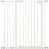 PawHut Barrière De Sécurité Longueur Réglable Dim. 74-84 Cm Ou 92-102 Cm Sans Perçage Métal Plastique Blanc -PawHut Soldes Boutique 37149291 1