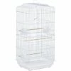 PawHut Cage à Oiseaux Volière Avec Mangeoires Perchoirs Plateau Amovible 2 Portes Dim. 46,5L X 35,5l X 92H Cm Métal Blanc - Blanc -PawHut Soldes Boutique 37865191 1