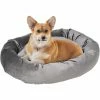 PawHut Lit Pour Chien Chat Panier Pour Chien Orthopédique Rembourrage Coton PP Housse Lavable Amovible Gris -PawHut Soldes Boutique 42169156 1