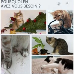 PawHut Arbre à Chat Avec Griffoir En Sisal Niche Lit Pour Chat Hamac Corde D'escalade Plateformes Panneaux Particules Coussins Gris - Gris 6 PawHut Arbre à Chat Avec Griffoir En Sisal Niche Lit Pour Chat Hamac Corde D'escalade Plateformes Panneaux Particules Coussins Gris - Gris -PawHut Soldes Boutique 42169163 5