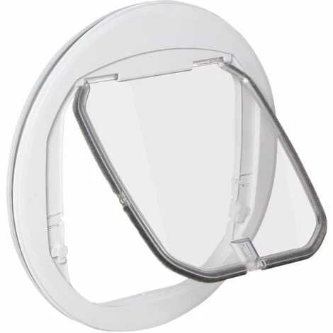 PawHut Chatière chat chien pour porte, fenêtre et porte vitrée - 4 modes de verrouillage - joint brosse isolant et porte magnétique - polycarbonate blanc PawHut Chatière Chat Chien Pour Porte, Fenêtre Et Porte Vitrée - 4 Modes De Verrouillage - Joint Brosse Isolant Et Porte Magnétique - Polycarbonate Blanc -PawHut Soldes Boutique 48140032 1