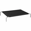 PawHut Lit Pour Chien Chat XXL Grand Confort Sur Pied Dim. 130L X 90l X 20H Cm Métal époxy Textilène Micro-perforé Noir -PawHut Soldes Boutique 50909198 1