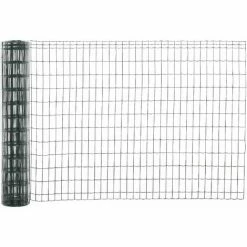 PawHut Grillage Rouleau Soudé - Grillage à Poule - Maille 5L X 10H Cm - Hauteur 1,22 M - Longueur 10 M - Acier Revêtement PVC Vert