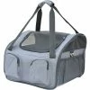 PawHut Sac De Transport Pour Chien Et Chat Pliable - Poignées, Entrée Zippée, Poches - Coussin Amovible Inclus - Oxford Nylon Gris - Gris -PawHut Soldes Boutique 51254860 1
