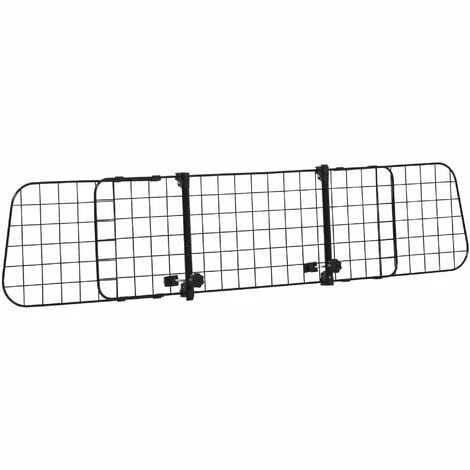 PawHut Barrière grille de séparation universelle voiture pour animaux longueur réglable dim. 91-152L x 30H cm kit complet installation inclus noir - Noir PawHut Barrière Grille De Séparation Universelle Voiture Pour Animaux Longueur Réglable Dim. 91-152L X 30H Cm Kit Complet Installation Inclus Noir - Noir -PawHut Soldes Boutique 52444498 1