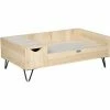 PawHut Canapé Chien Chat Style Cosy Naturel - Coussin Aspect Fourrure Blanc Et Coffre Inclus - Dim. 89L X 56l X 31H Cm - Pieds Acier En épingles Lit MDF Aspect Bois Clair Naturel 2 PawHut Canapé Chien Chat Style Cosy Naturel - Coussin Aspect Fourrure Blanc Et Coffre Inclus - Dim. 89L X 56l X 31H Cm - Pieds Acier En épingles Lit MDF Aspect Bois Clair Naturel -PawHut Soldes Boutique 53592001 1