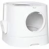 PawHut Maison De Toilette Litière Pour Chat Double Porte Battante Et Supérieure - Pelle Fournie - PE Blanc - Blanc -PawHut Soldes Boutique 54308947 1