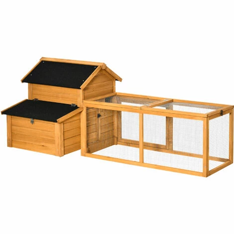 PawHut Poulailler cottage multi-équipement perchoir rampe pondoir enclos tiroir à déjection 180L x 92l x 78H cm bois sapin pré-huilé - Orange PawHut Poulailler Cottage Multi-équipement Perchoir Rampe Pondoir Enclos Tiroir à Déjection 180L X 92l X 78H Cm Bois Sapin Pré-huilé - Orange -PawHut Soldes Boutique 55776994 1