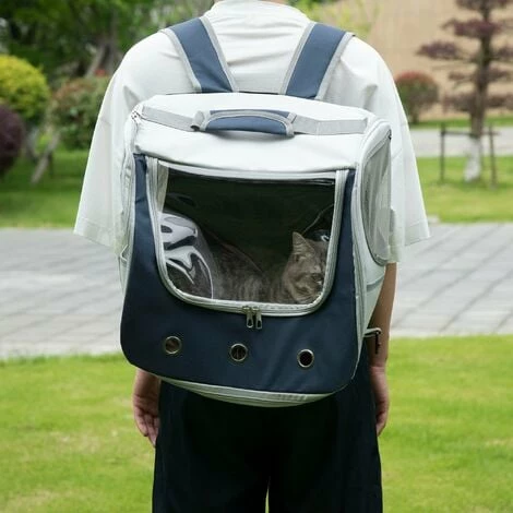 PawHut Sac à dos sac de transport à main trolley chariot sur roulettes 3 en 1 pour chien chat - pliable, roulettes, poignée telescopique, rangements - gris bleu - Gris PawHut Sac à Dos Sac De Transport à Main Trolley Chariot Sur Roulettes 3 En 1 Pour Chien Chat - Pliable, Roulettes, Poignée Telescopique, Rangements - Gris Bleu - Gris -PawHut Soldes Boutique 60940587 4