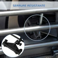 PawHut Barrière Grille De Séparation Universelle Voiture Pour Animaux - Hauteur Et Longueur Réglable - Kit Complet Installation Inclus - Métal ABS Noir - Noir -PawHut Soldes Boutique 67360757 4