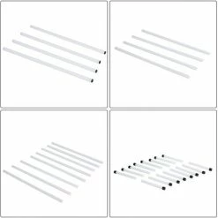 PawHut Agility Sport Pour Chiens Set De 4 Obstacles Professionnels Avec Système De Maintien Au Sol 95L X 65l X 95H Cm Sac Transport Fourni Blanc Noir - Blanc -PawHut Soldes Boutique 6812280 4