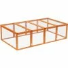 PawHut Clapier Cage à Lapins Extérieur Intérieur Pliable 2 Portes Supérieures 181L X 100l X 48H Cm Bois Massif Pin 1 PawHut Clapier Cage à Lapins Extérieur Intérieur Pliable 2 Portes Supérieures 181L X 100l X 48H Cm Bois Massif Pin -PawHut Soldes Boutique 6812289 1