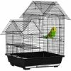 PawHut Cage à Oiseaux Design Maison Mangeoires Perchoirs Balançoire 2 Portes Plateau Excrément Amovible + Poignée Transport Métal Noir - Noir 1 PawHut Cage à Oiseaux Design Maison Mangeoires Perchoirs Balançoire 2 Portes Plateau Excrément Amovible + Poignée Transport Métal Noir - Noir -PawHut Soldes Boutique 68959116 1