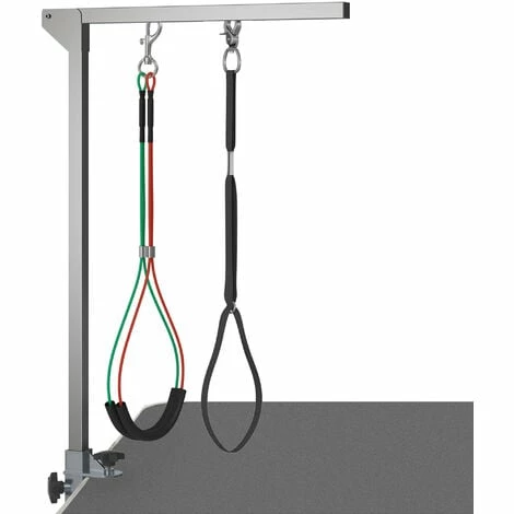 PawHut Bras de toilettage pliable animaux - hauteur réglable max. 74 cm - 3 colliers de serrage - chien taille moyenne - alu. acier inox. - Gris PawHut Bras De Toilettage Pliable Animaux - Hauteur Réglable Max. 74 Cm - 3 Colliers De Serrage - Chien Taille Moyenne - Alu. Acier Inox. - Gris -PawHut Soldes Boutique 70300257 1