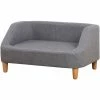 PawHut Canapé Chien Lit Pour Chien Design Scandinave Déhoussable Dim. 75L X 55l X 39H Cm Pieds Bois Tissu Polyester Gris - Gris