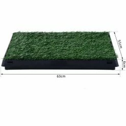 PawHut Litière Gazon Synthétique Chiens Toilettes Portables à Pelouse Tiroir à Déjection 63L X 51l X 6H Cm Noir Vert - Vert 4 PawHut Litière Gazon Synthétique Chiens Toilettes Portables à Pelouse Tiroir à Déjection 63L X 51l X 6H Cm Noir Vert - Vert -PawHut Soldes Boutique 7973811 3