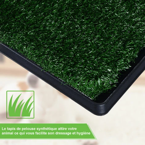 PawHut Litière gazon synthétique chiens toilettes portables à pelouse tiroir à déjection 63L x 51l x 6H cm noir vert - Vert PawHut Litière Gazon Synthétique Chiens Toilettes Portables à Pelouse Tiroir à Déjection 63L X 51l X 6H Cm Noir Vert - Vert -PawHut Soldes Boutique 7973811 5