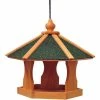PawHut Mangeoire Suspendue Nichoir à Oiseau Pour Extérieur En Bois 40 X 40 X 35 Cm -PawHut Soldes Boutique 805228 1