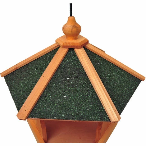 PawHut Mangeoire suspendue nichoir à oiseau pour extérieur en bois 40 x 40 x 35 cm PawHut Mangeoire Suspendue Nichoir à Oiseau Pour Extérieur En Bois 40 X 40 X 35 Cm -PawHut Soldes Boutique 805228 4